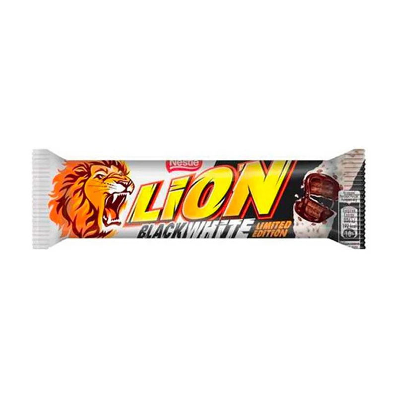 lion black white chocolate